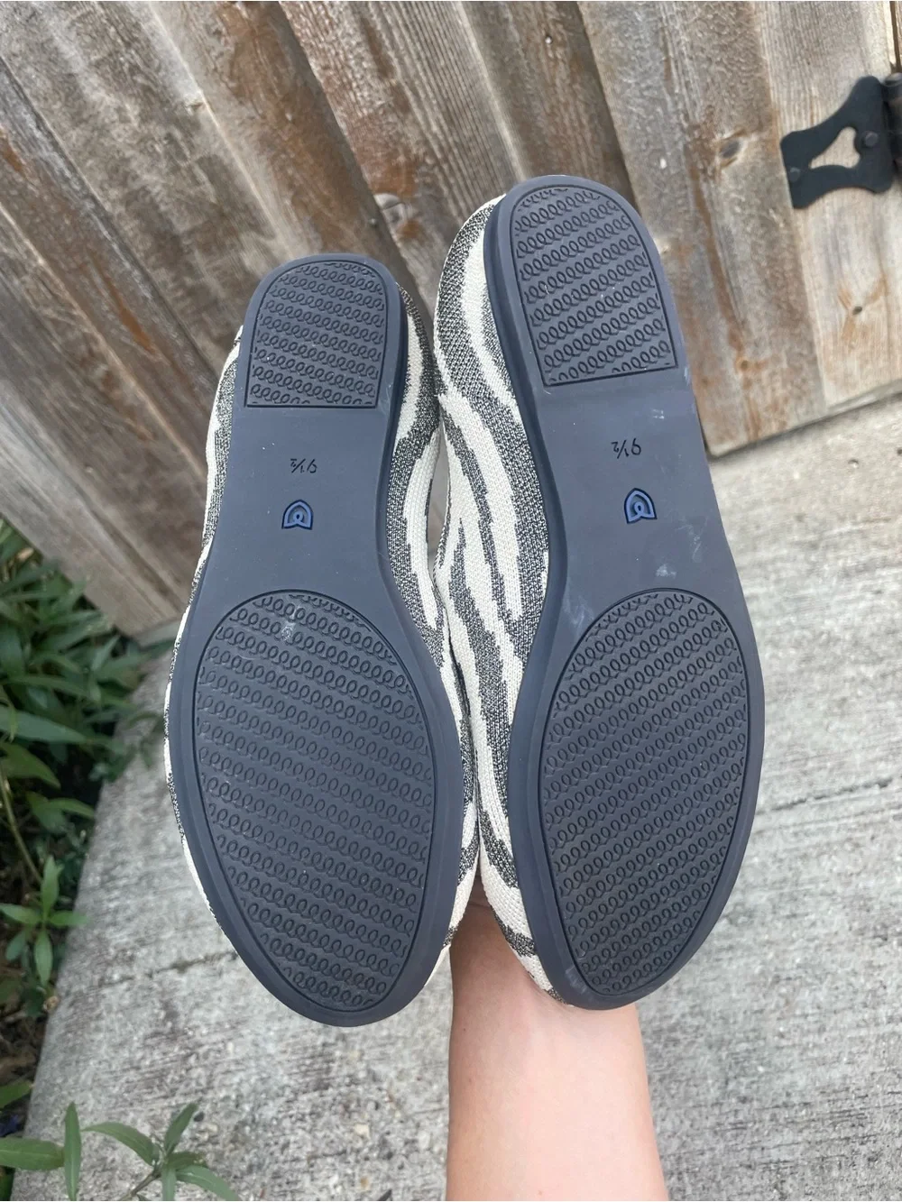 ROTHY'S Women’s Zebra-Print Slip-On Loafers - Shimmer Zebra